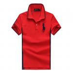 t-shirt ralph lauren hommes classic fit soft-touch big pony red